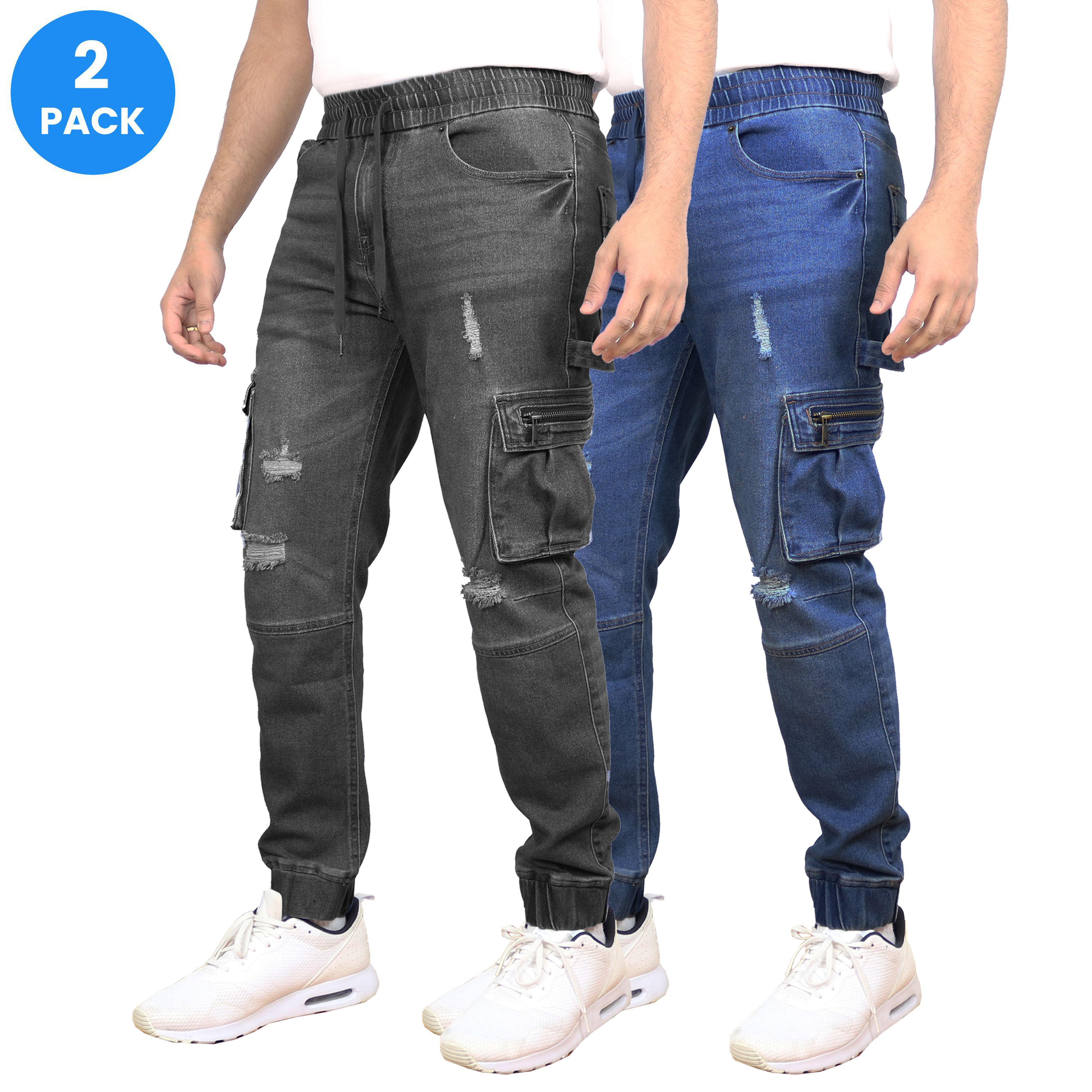 Men's Stretch Cargo Jean Jogger (S-3XL) - Gallery 28