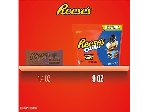 Reeses OREO Mini Milk Choc White Creme 9oz