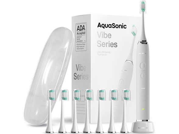 AquaSonic Vibe Whitening Toothbrush White - Gallery 2