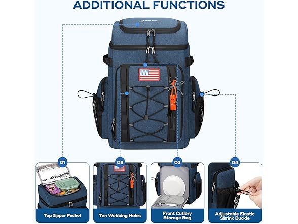 Maelstrom Cooler Backpack,50 Can Insulated