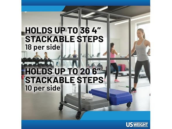The Step Rolling Cart for Stackable Steps