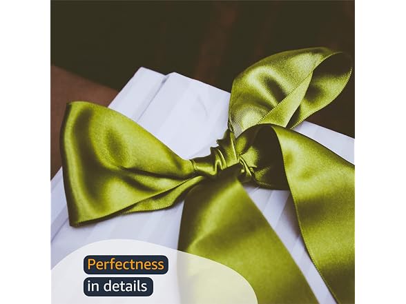 Morex Ribbon Double Face Satin Ribbon 7/8" X 50 YD Black