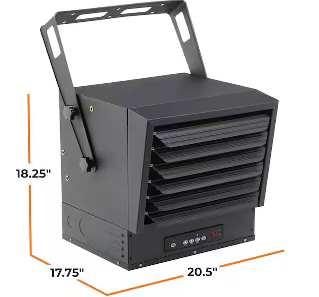 WeWarm CZ230 WeWarm HEATER GARAGE 7.5K WATT Black - Gallery 8