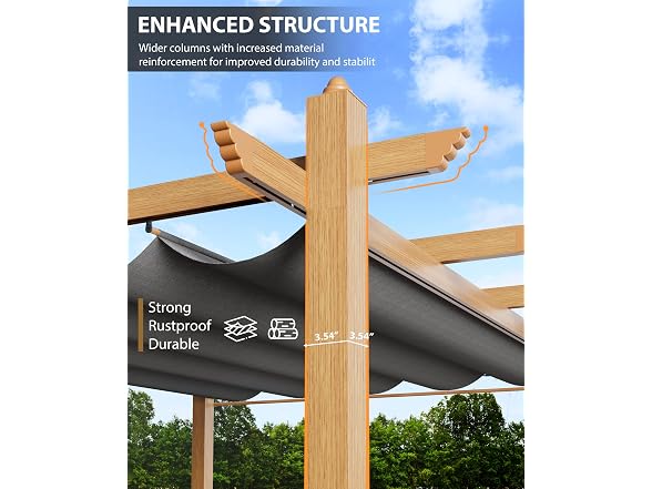 Garvee 10x13 ft Outdoor Pergola