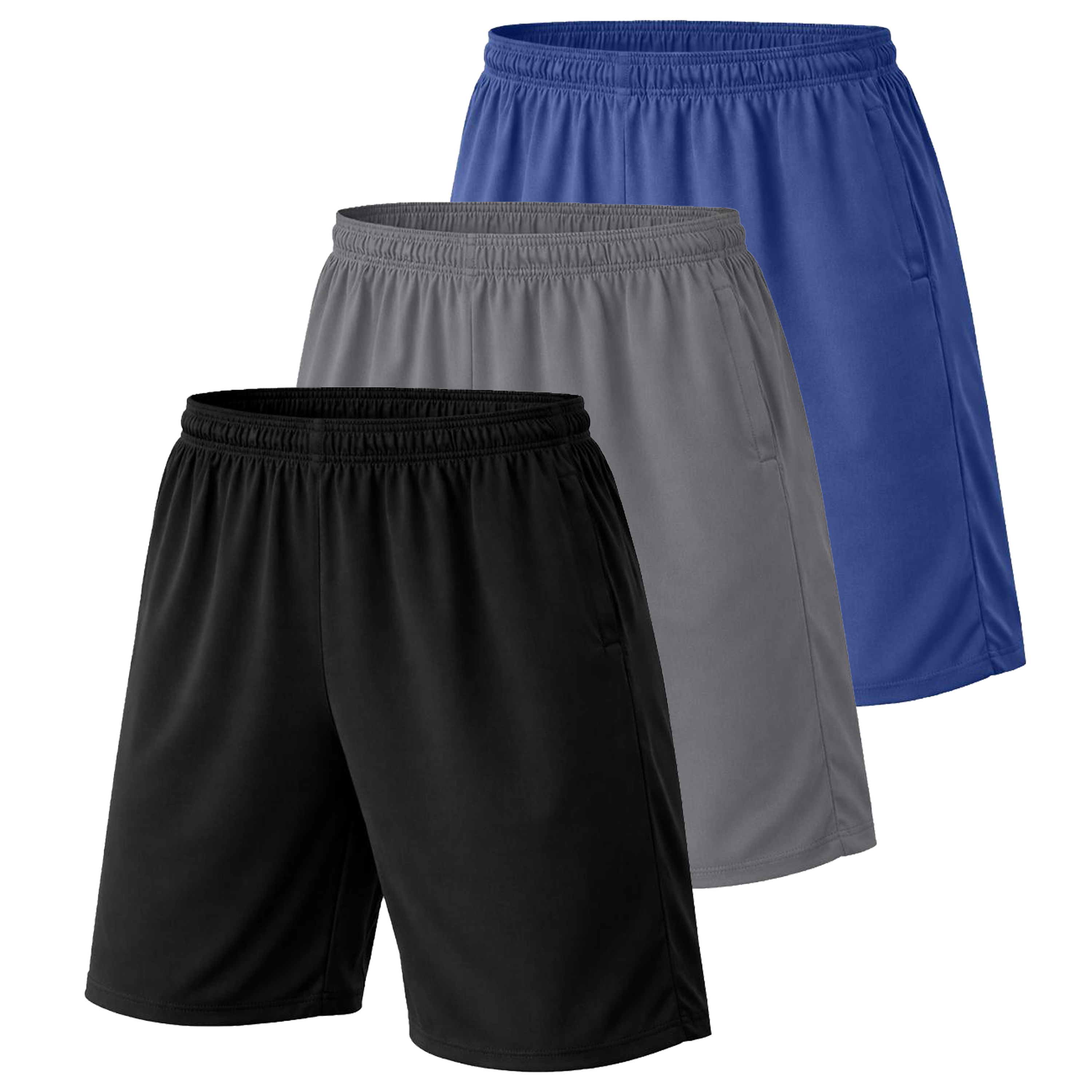 3Pk Or 5Pk Mens Poly Tech Lounge Shorts - Gallery 19