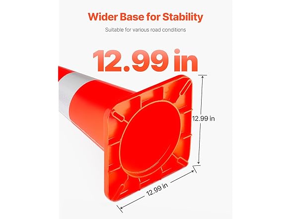 VEVOR Safety Cones - 10 x 28"