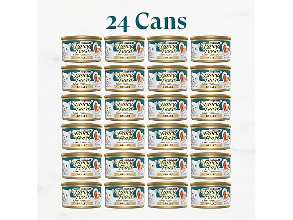 Fancy Feast Grilled Turkey, 24 Cans