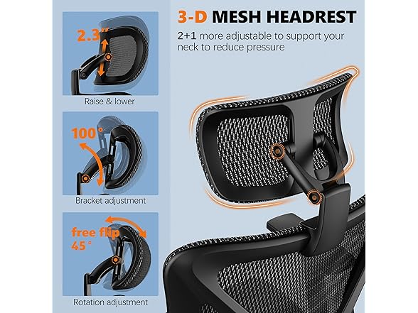 GABRYLLY Ergonomic Office Chair with Footrest
