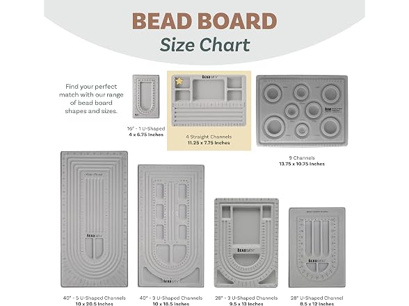 Beadsmith Mini Bead Board Grey Flocked