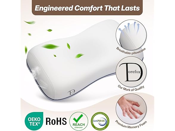Dorefox Cervical Neck Pillow