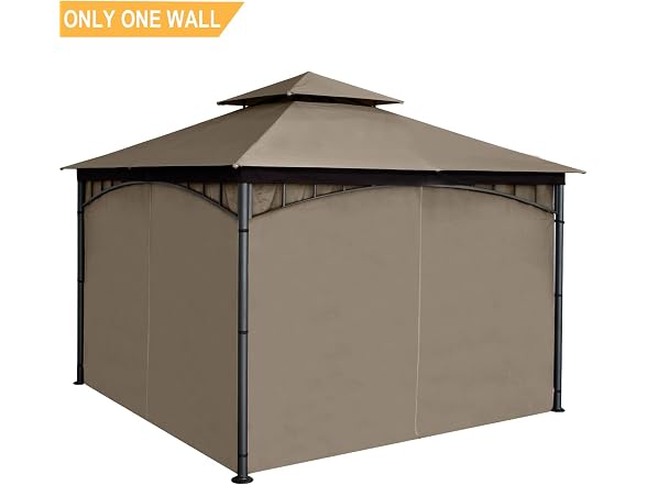 ABCCANOPY Gazebo Replacement Privacy Curtain 10' x 10'