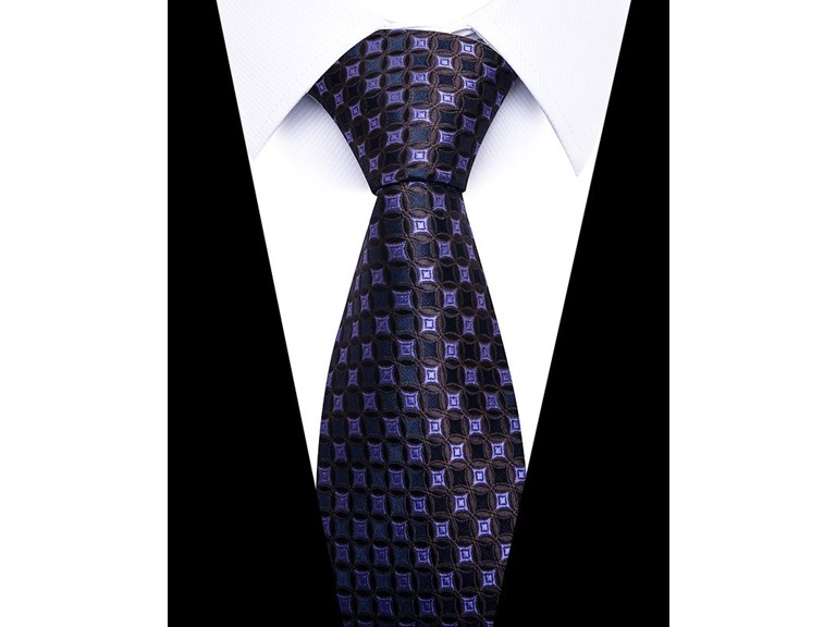 Infinite Basics Formal Men’s Necktie - Royal Matrix