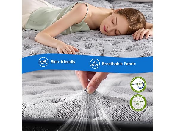 PHYAIR 10" Twin Medium Firm Mattress