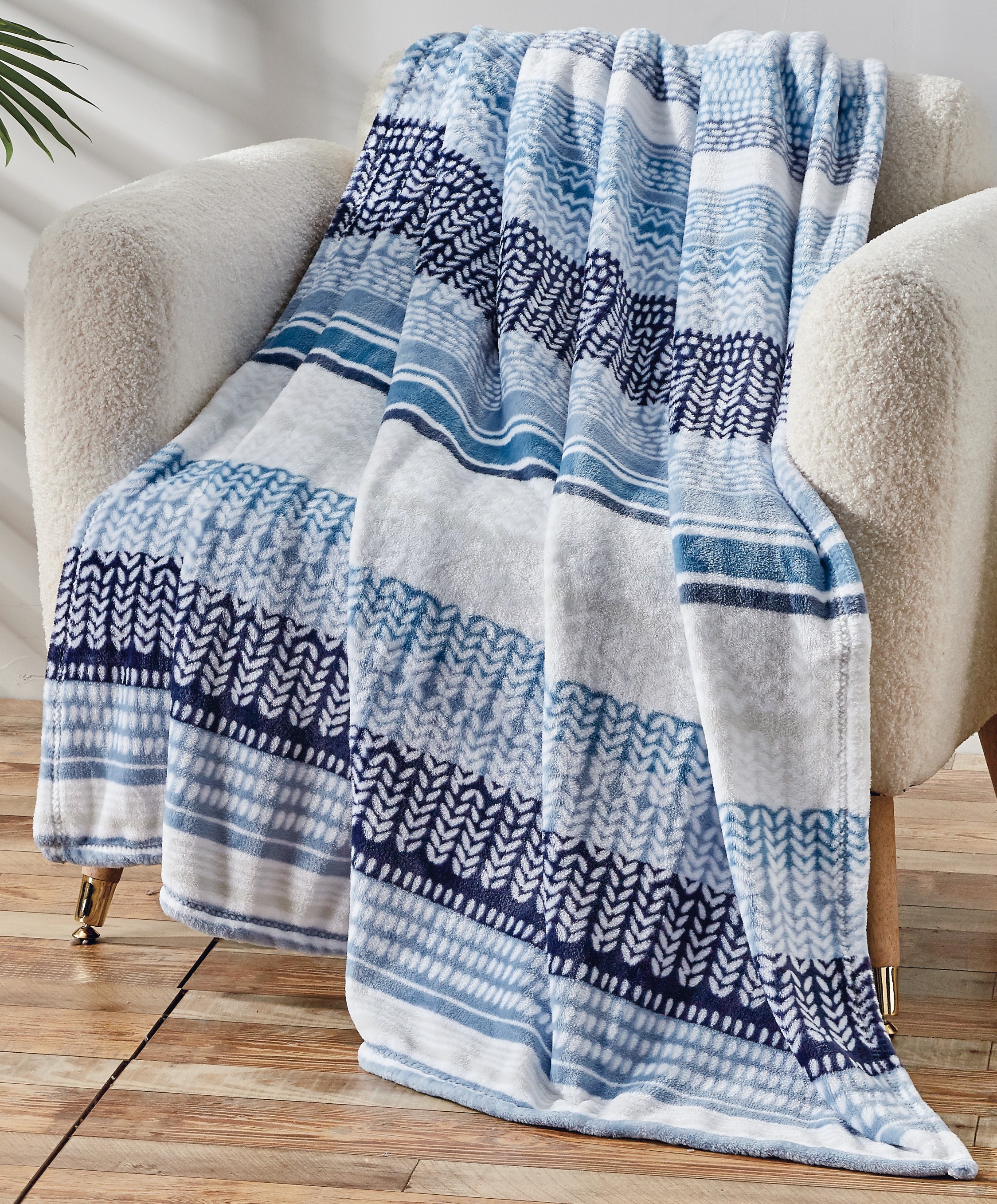 Noble House 2Pk Micro Fleece Throws - Gallery 35