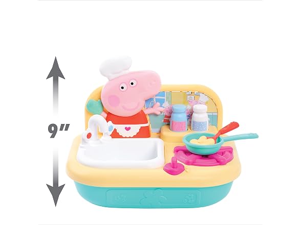 Peppa Pig Cooking Fun Tabletop Kitchen, Kids Toys for Ages 3 Up by Just Play