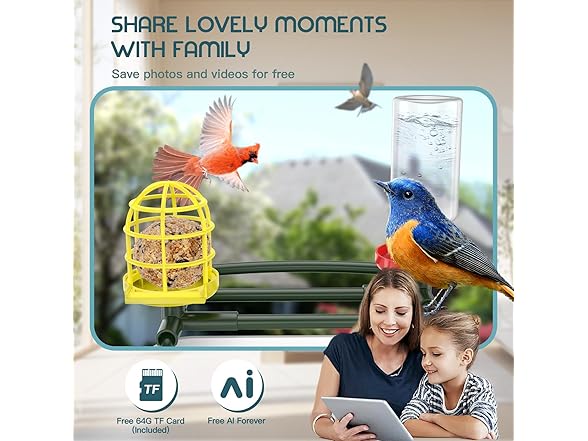 BROAIMX Bird Feeder with Camera