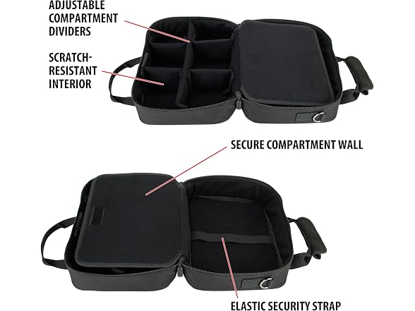 USA Gear Electronics Travel Organizer Tech Inter