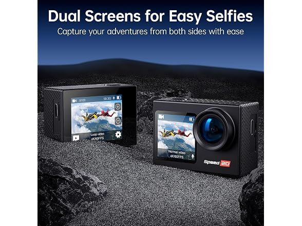 Hiicam 4K 20MP Action Camera Waterproof