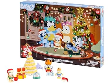 $22.49, Was $24.99, 10% Off! Bluey Advent Calendar Pack Toys dealfomo