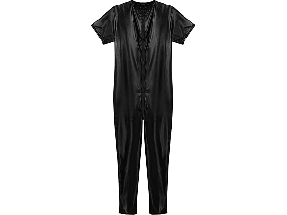 Inhzoy Men (M) Stretchy Patent Leather Bodysuit