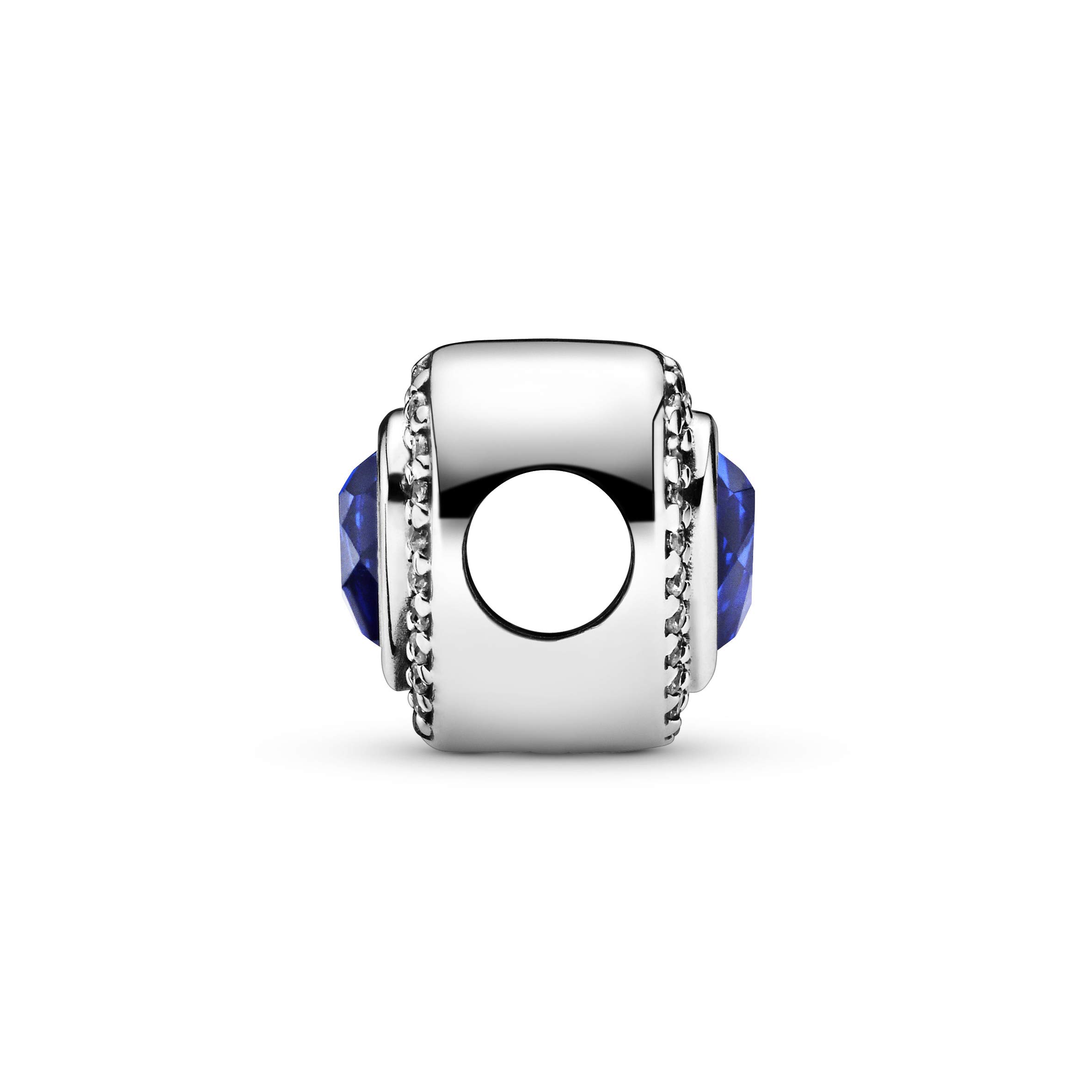 Pandora Sparkling Blue Heart Charm - Gallery 8