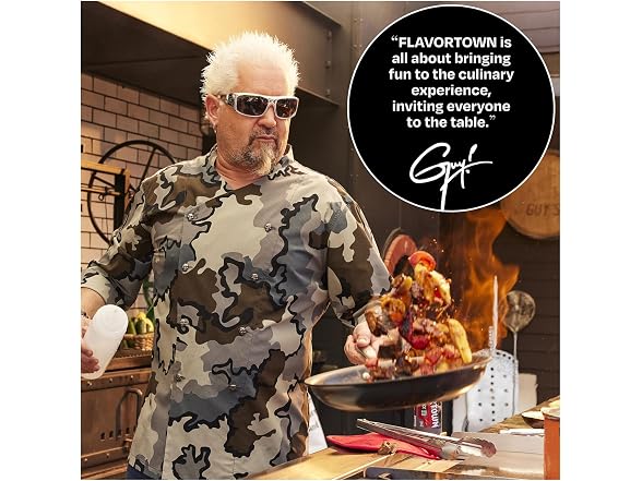 Guy Fieri's Flavortown Laser Titanium 12-Piece Cookware Set