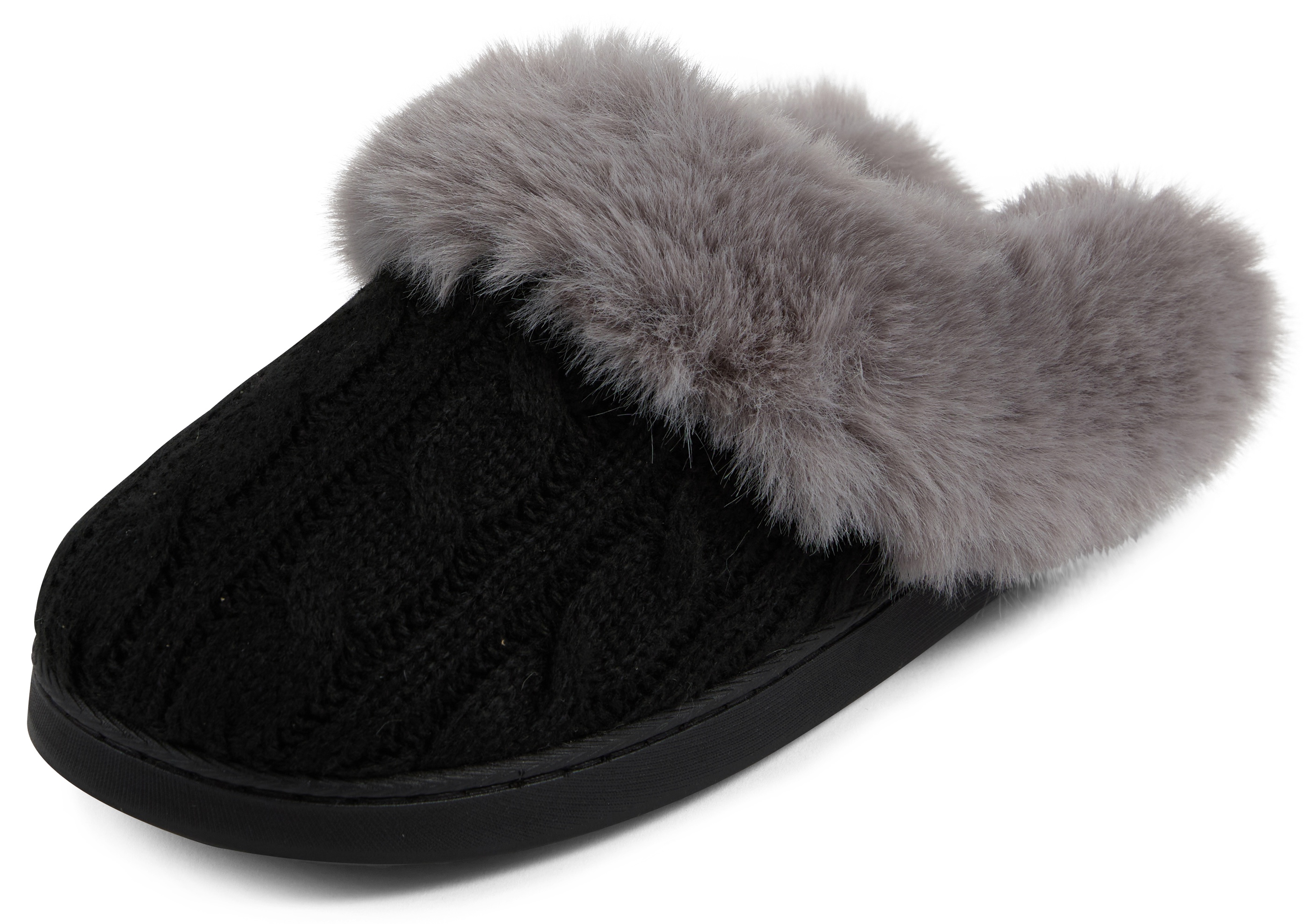 Floopi Women's Cable Knit Scuff Slipper - Gallery 14