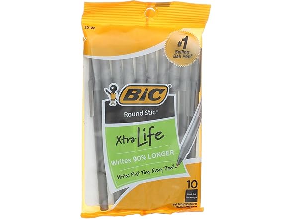 BIC Round Stic Ballpoint Pens