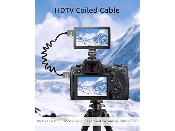 YANBORONSN 4K HDMI Coiled Cable 2.2FT