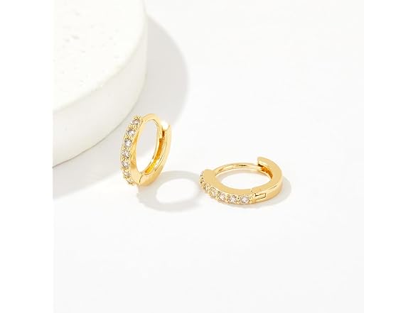 DIDISEE Gold 14k Small Hoop Earring Set