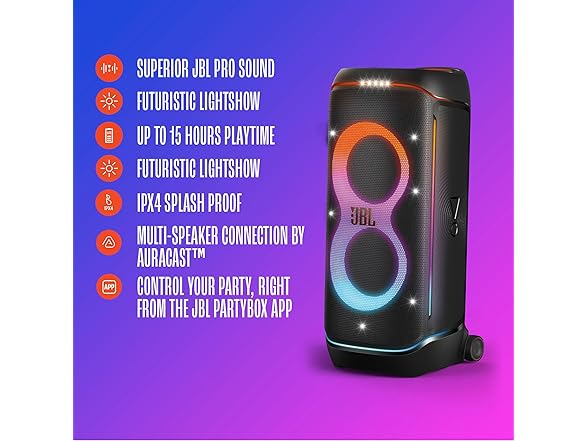 (NEW) JBL PartyBox 720 Portable Party Speaker