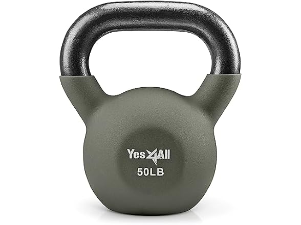 Yes4All Kettlebell Regolabile 5,4 Kg – Pesi Per Allenamento Forza Donna Con Manico Largo E Chiusure Antiruggine