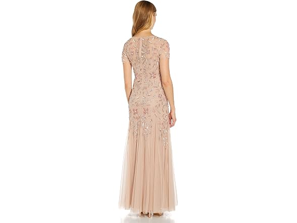 Adrianna Papell Women's Floral Beaded
