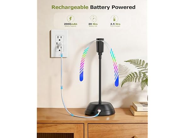 Edvision Rechargeable Table Fly Fan