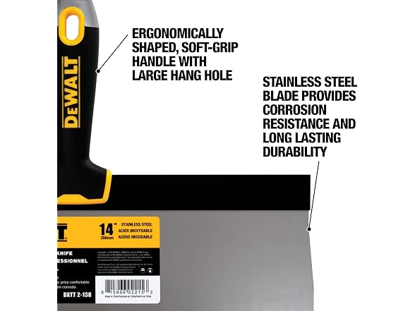 DEWALT 14" Taping Knife | Stainless DXTT-2-138