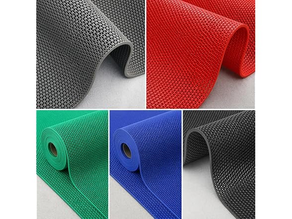WLWLEO Drainage Non Slip Flooring Mats