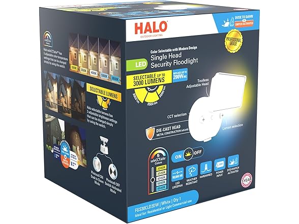 LED Security Floodlight 120V White