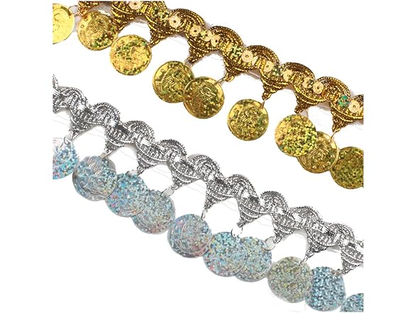 10yards 1.8inch Width Sequins Lace Fringe