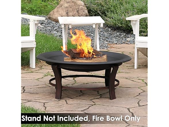 Sunnydaze Decor NB-183 32in Fire Pit Bowl Black