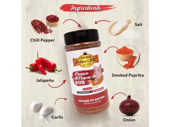 (3pk) Fat Boy Hickman’s BBQ Rubs Variety Pack