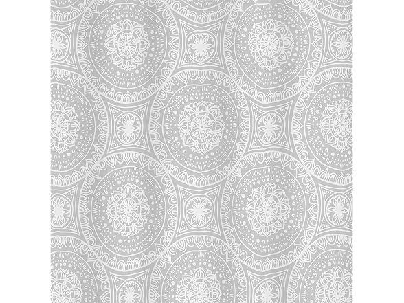 Zenna Home Medallion Waterproof PEVA Shower Curtain