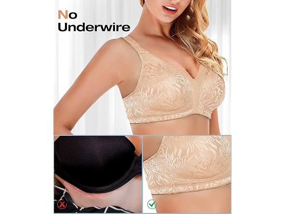 Wingslove Women (38G) Wireless Minimizer Bra Bra