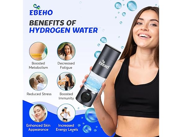 EBEHO Hydrogen Water Bottle Generator