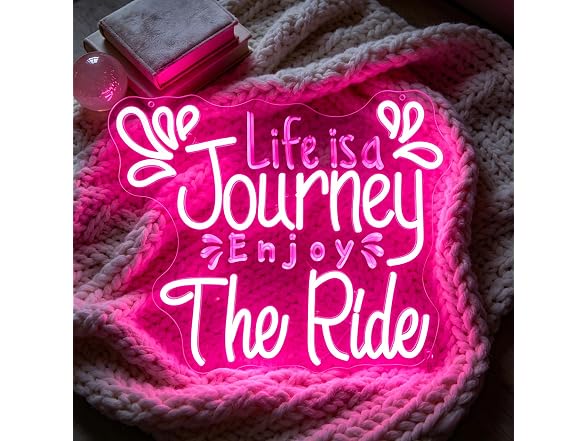 Whfobfe Positive Quote Neon Sign for Wall