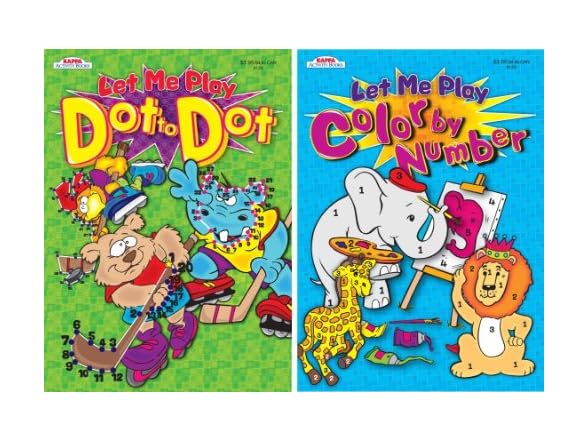 KAPPA BOOKS Color by Number Dot Assortment,