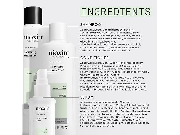Nioxin System 2 Scalp Relief Kit Clean Shamp 080A