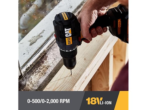 CAT DX12 18V Brushless 1/2in Hammer Drill Kit