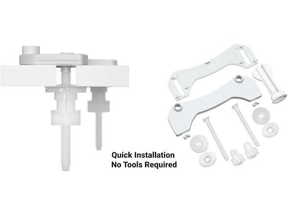 Centoco Elongated Toilet Seat, Slow-Close, Fast Fix Hinge, White