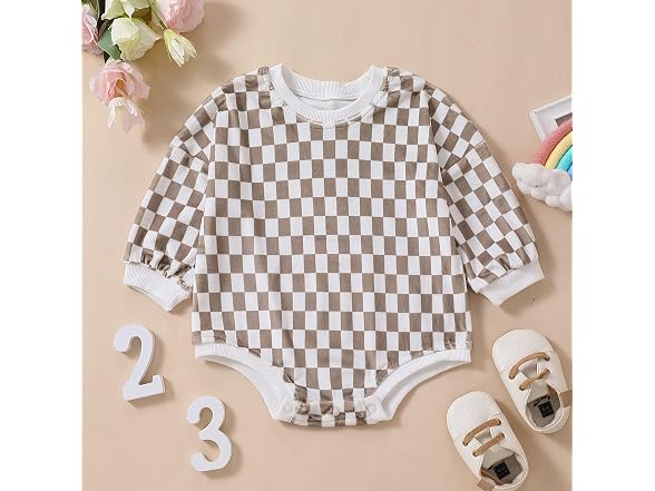 Kayotuas (6-12 MOS) Baby Oversized Long Romper