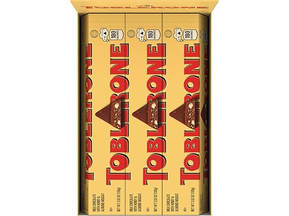 12PK TOBLERONE Milk Chocolate Bar with Honey